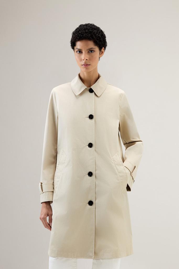 Woolrich Havice Trench Coat in Best Cotton - Women - Beige