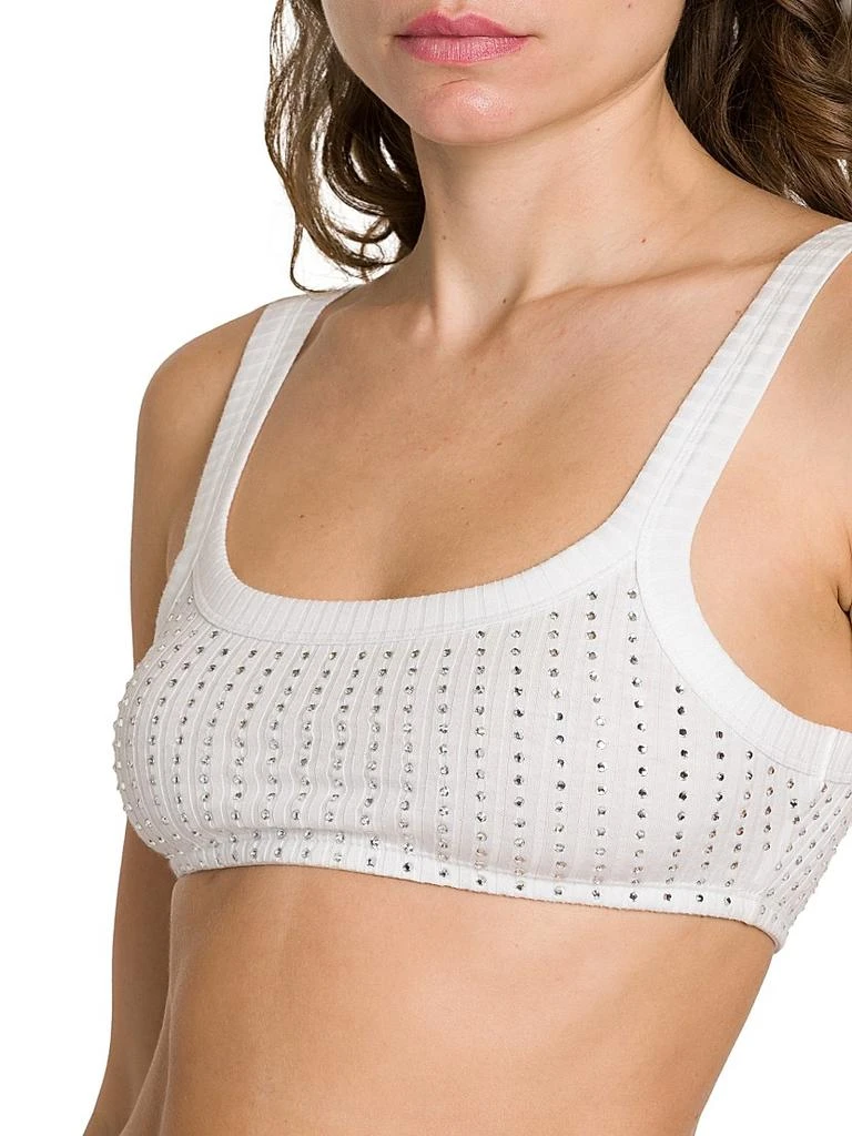 The Attico Thermostrass Macro Rib Bra Top 6