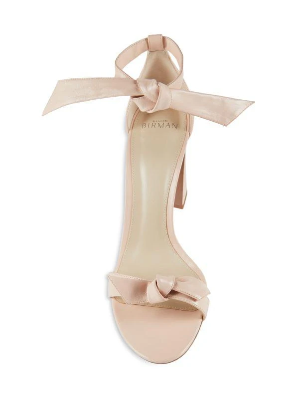Alexandre Birman Clarita 90MM Block Heel Leather Sandals 5