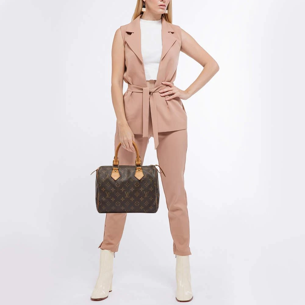 Louis Vuitton Louis Vuitton Monogram Canvas and Leather Speedy 25 Bag 3