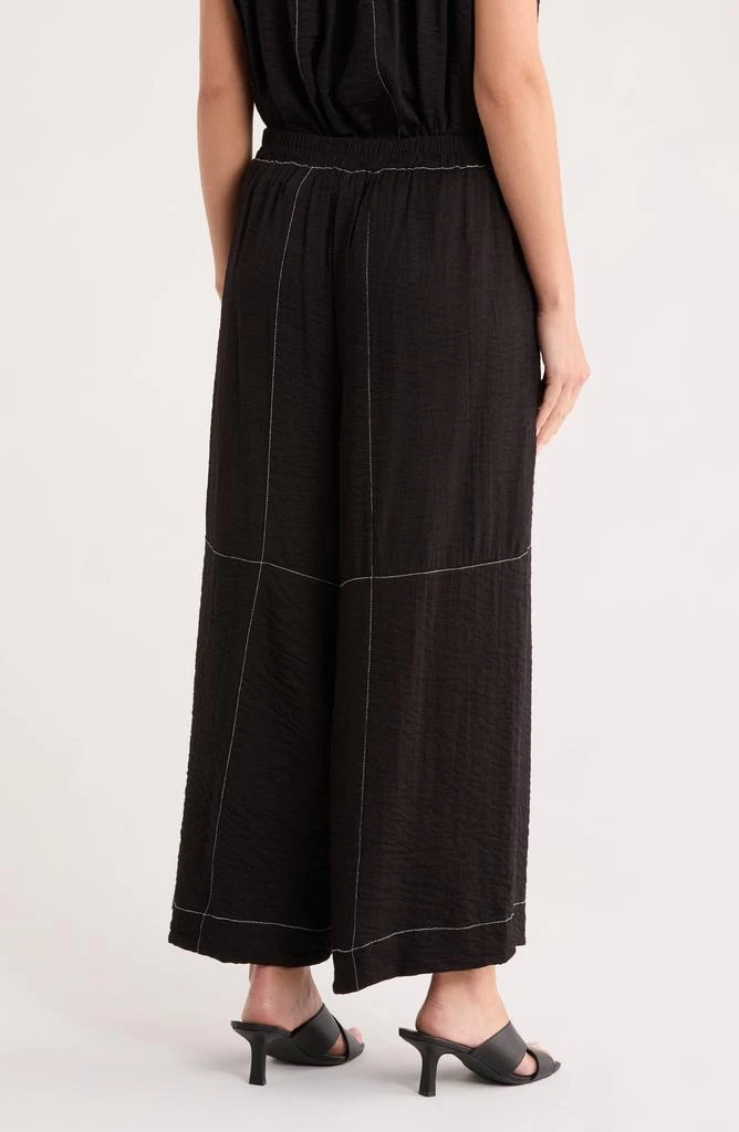 Adrianna Papell Crinkle Top Stitch Pants 2