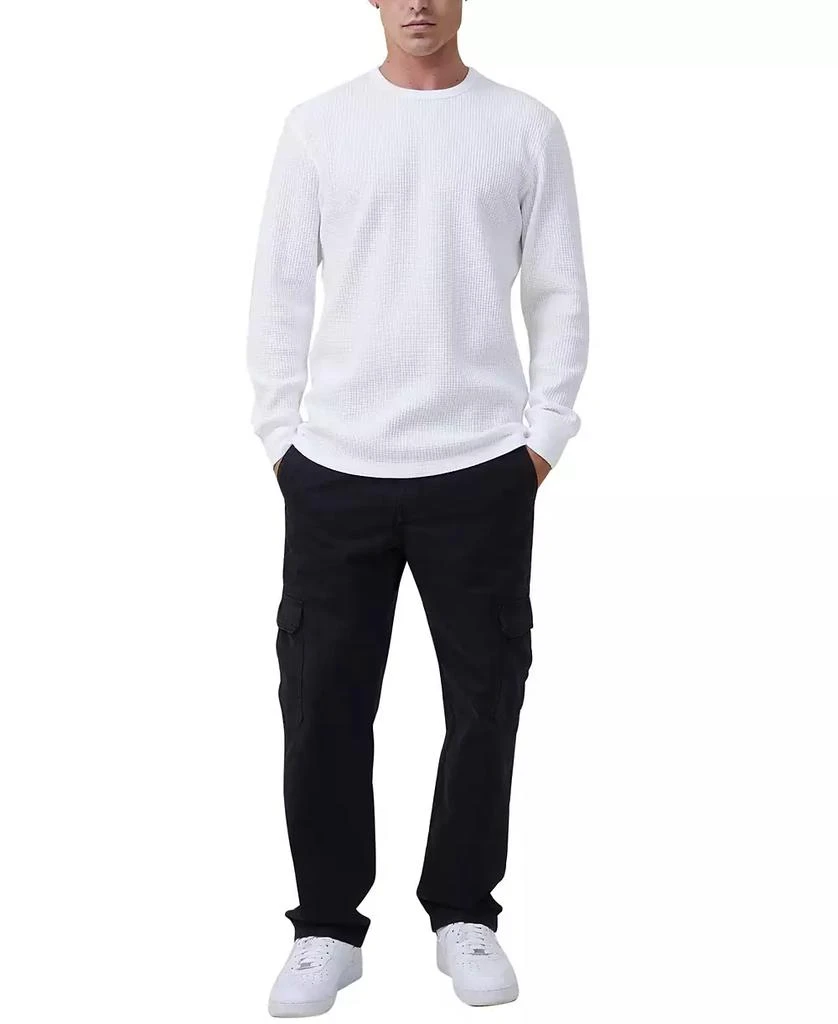 Cotton On Men's Chunky Waffle Long Sleeve T-shirt 4