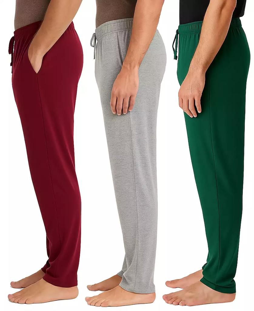 Galaxy By Harvic Men's 3-Pack Modern Fit Classic Lounge Pants