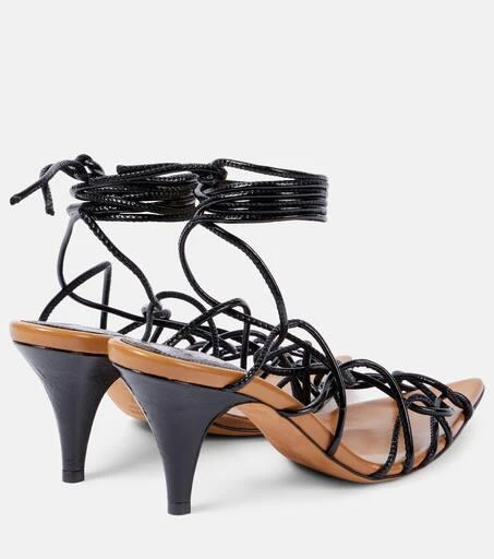 Khaite Arden 75 leather sandals 3