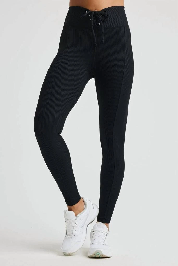 Year Of Ours Ribbed Football Legging In Black 1