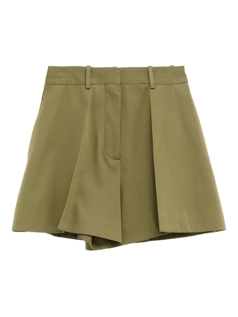 Loewe KAKI COTTON SILK SHORTS 1