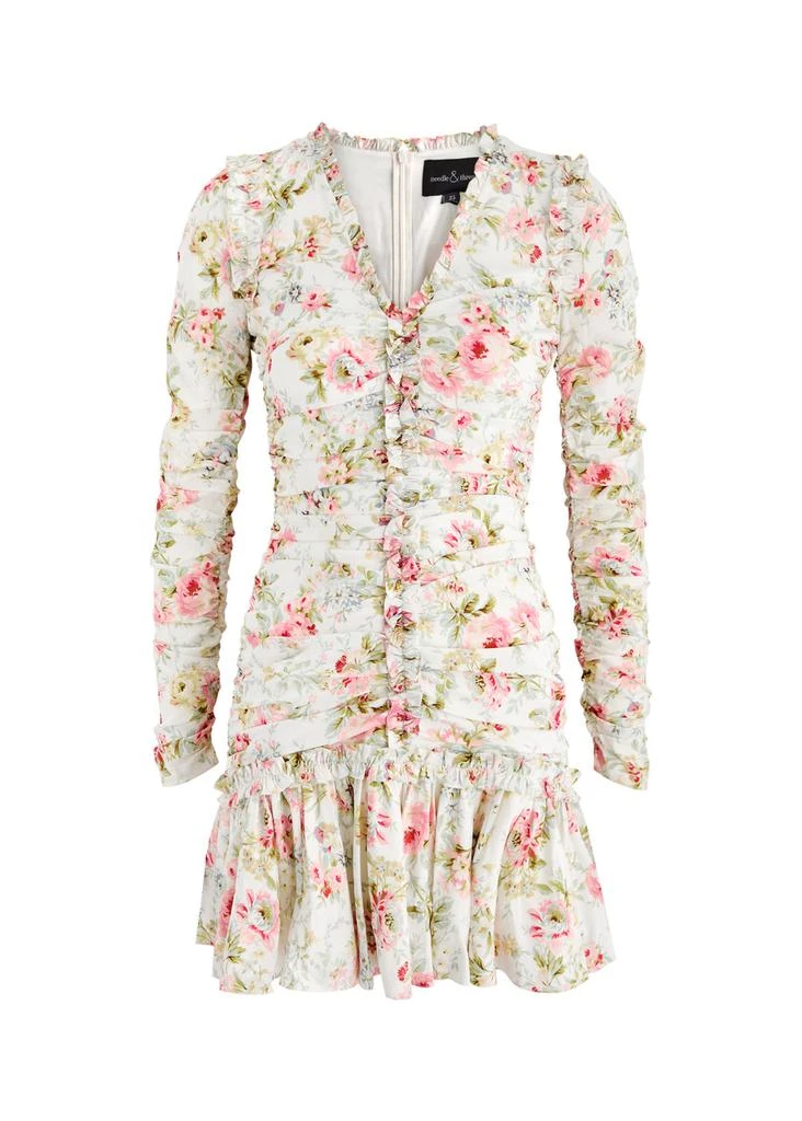 Needle & Thread Enchanted Garden floral-print mini dress 1