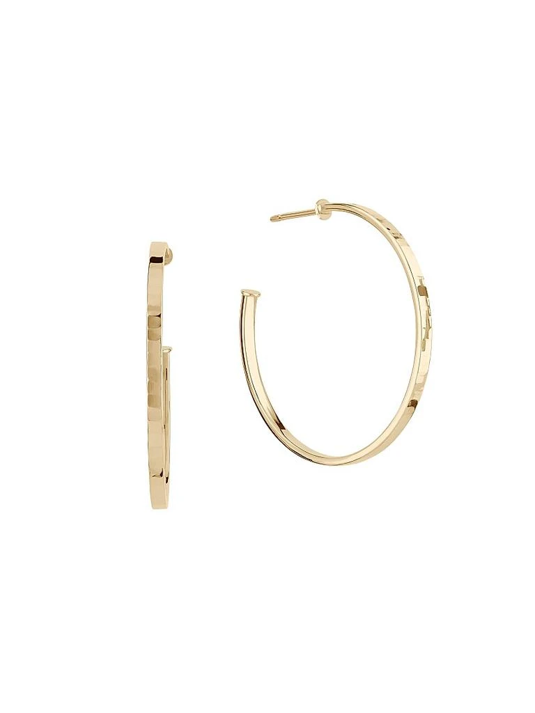 LANA Flash 14K Yellow Gold Hoop Earrings 1