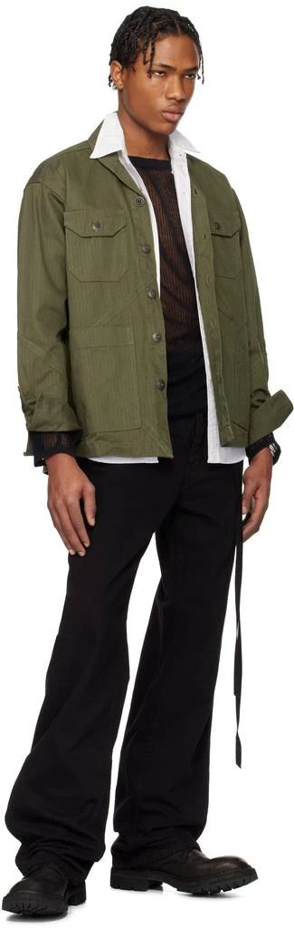 Greg Lauren Khaki Army Boxy Jacket 4