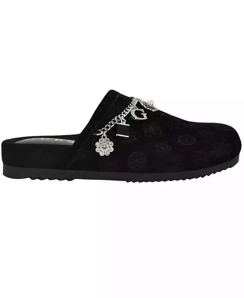 GUESS Women
s Gavyn Charms Logo Slip-On Clogs 2