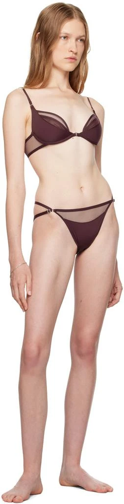Nensi Dojaka Purple Calvin Klein Edition Plunge Bra 5