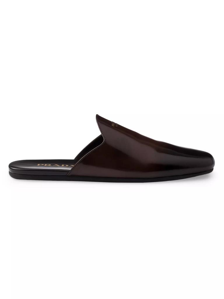 Prada Light blue leather slippers Light-blue 41 - Slippers