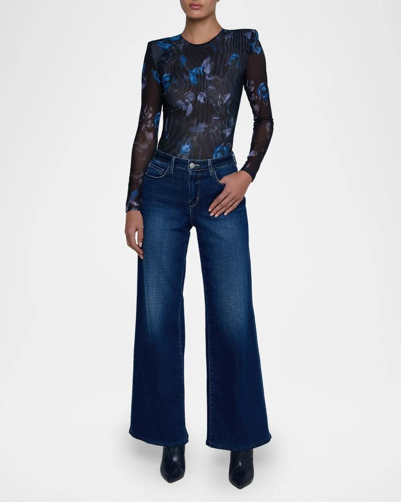 L
Agence Trista Floral Mesh Bodysuit 2