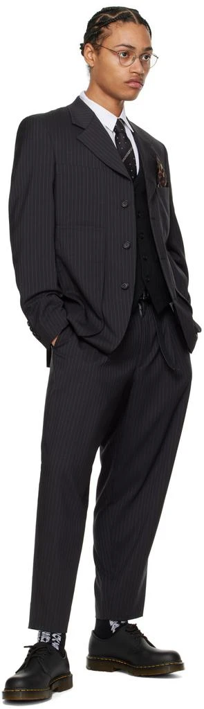 YOHJI YAMAMOTO Black Derby Tie 3