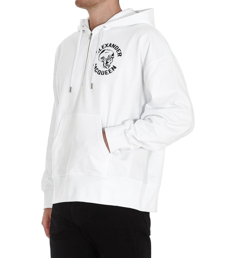 Alexander McQueen Alexander McQueen Skull Print Half-Zip Hoodie 5