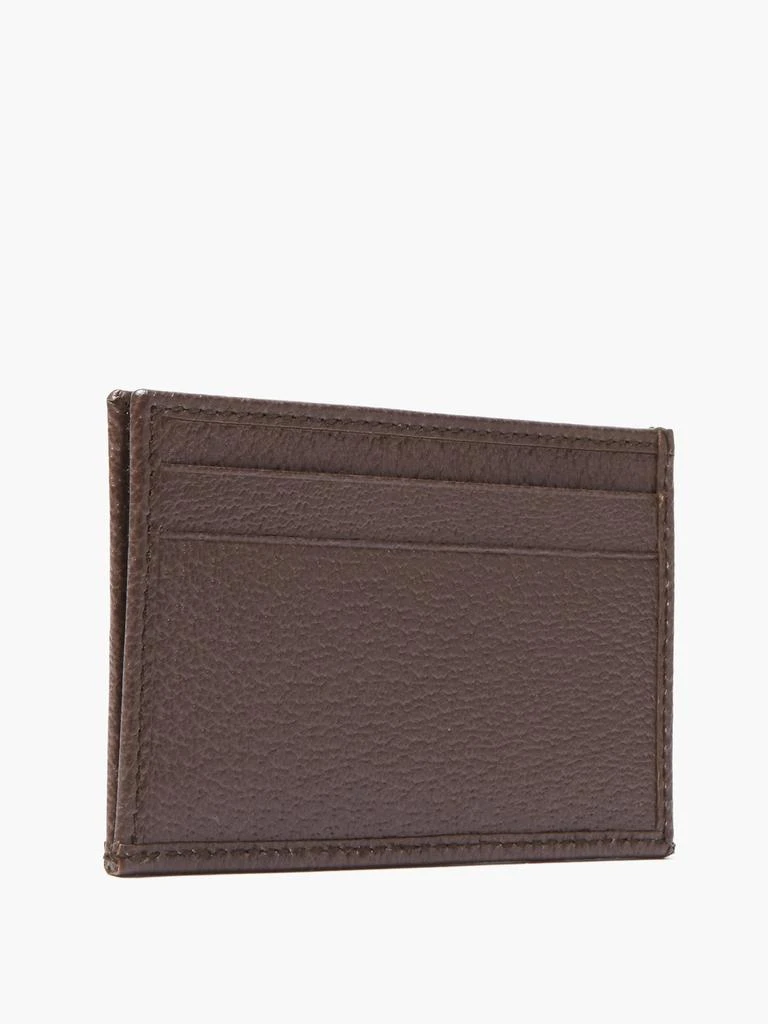 Gucci GG-jacquard coated-canvas and leather cardholder 3