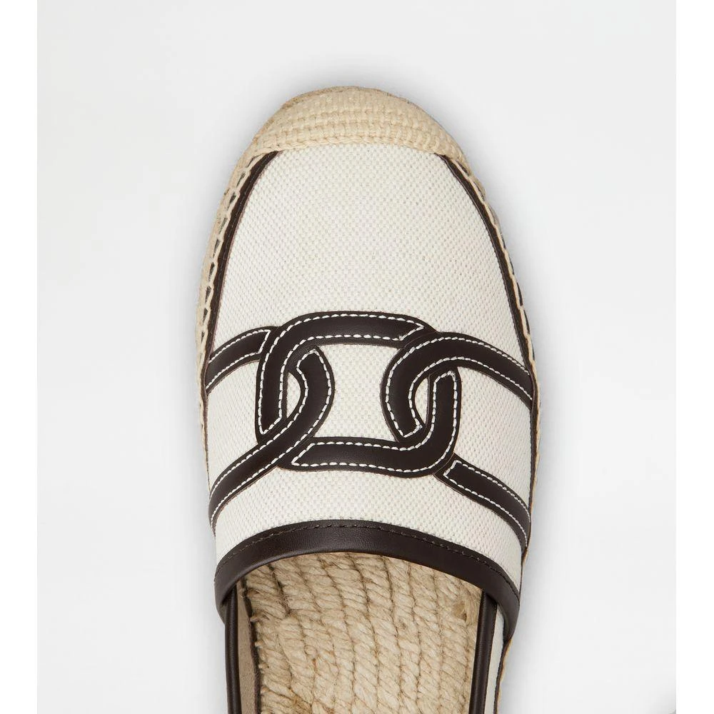 Tod's Kate Espadrilles in Canvas and Leather 5