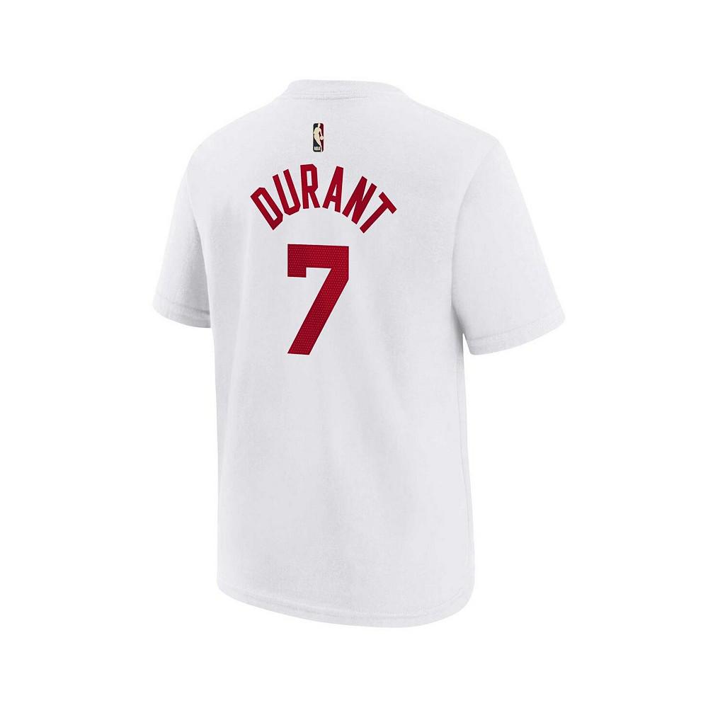 Nike Little Boys Kevin Durant White Brooklyn Nets 2022/23 Classic Edition Name and Number T-shirt