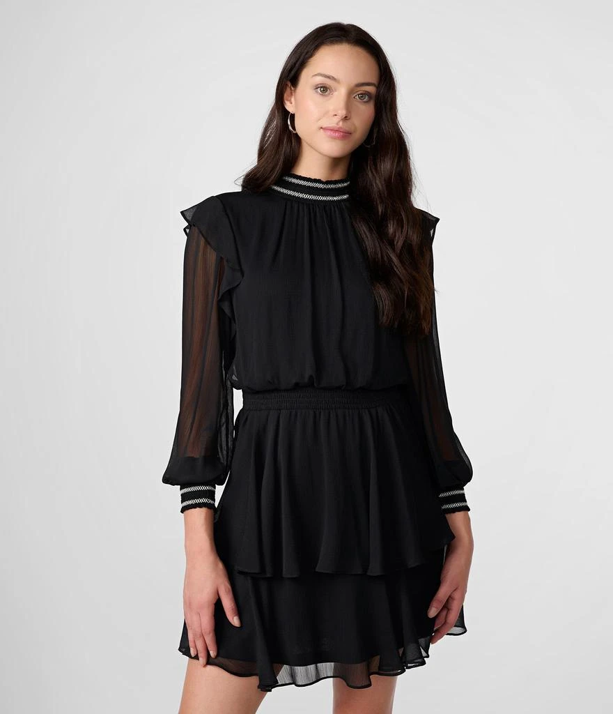 Karl Lagerfeld Paris SMOCKED CHIFFON DRESS 1