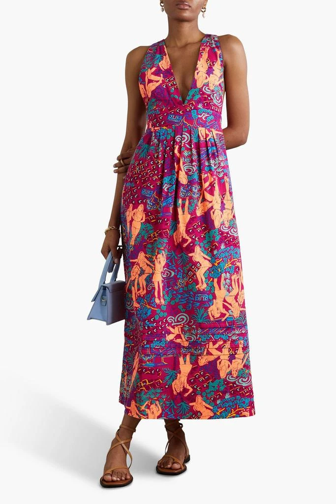 See by Chloé Cutout printed cotton maxi dress 2