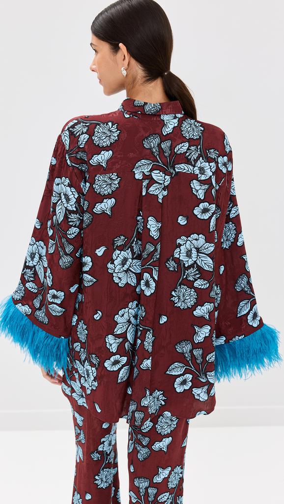 Borgo de Nor Nesse Top With Feathers