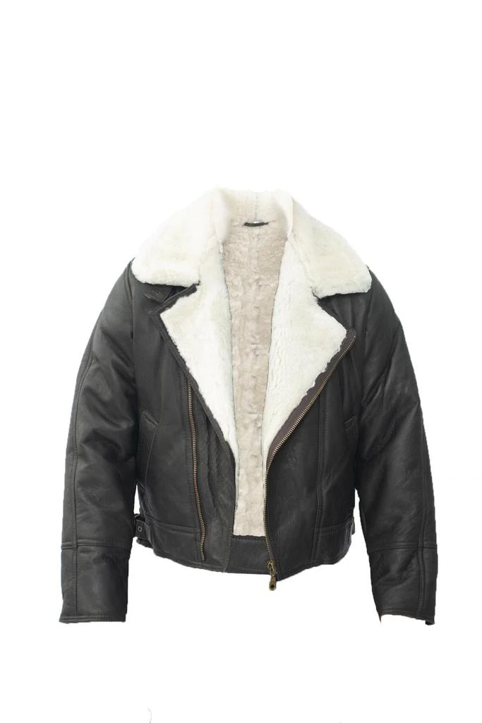 Infinity Leather Mens Sheepskin Leather WW2 Bomber Jacket-Haverhill 2