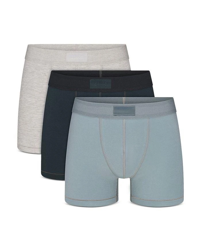 SKIMS Stretch Cotton 3" Boxer Briefs, 3-Pack