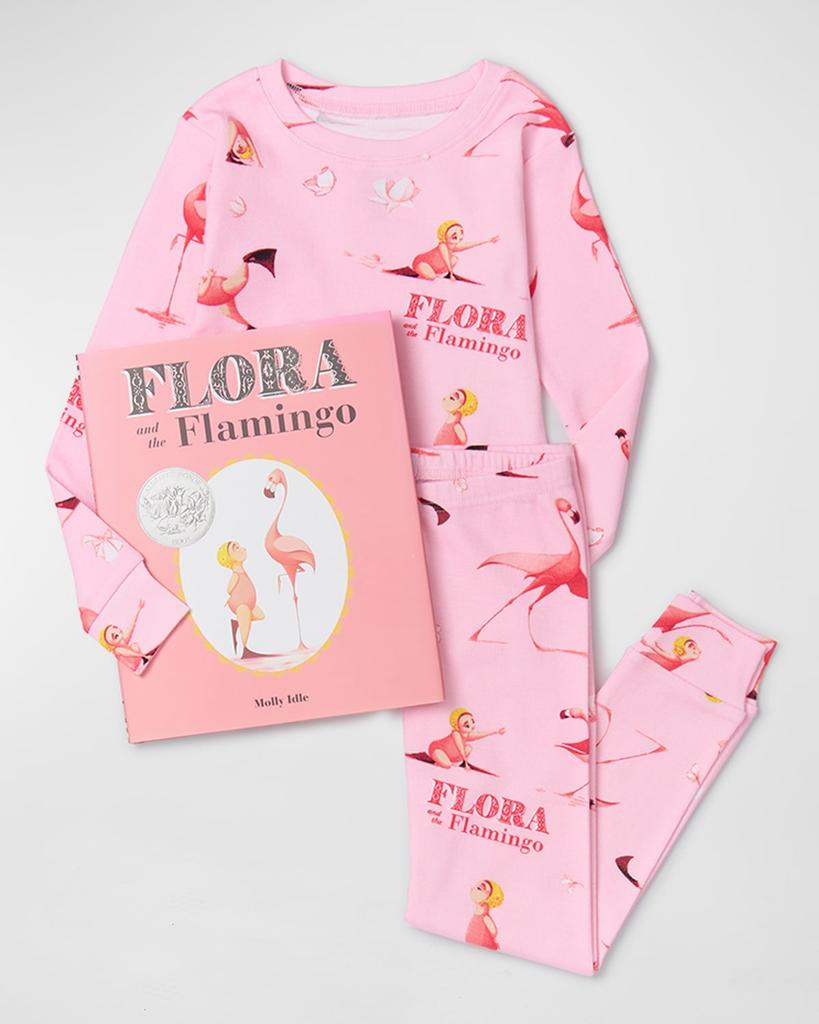 Books To Bed Girl's Flora And The Flamingo Pajama Book Set, Size 2-6