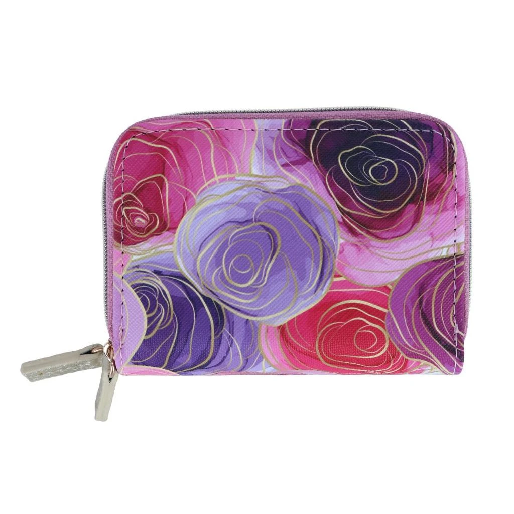 Buxton Women's Stylish Colored Multi Card Case Wizard Wallet 10