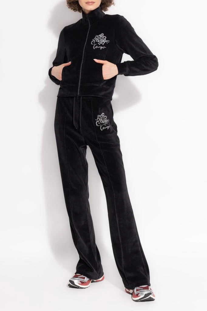 Kenzo Velvet sweatshirt with tiger motif 2