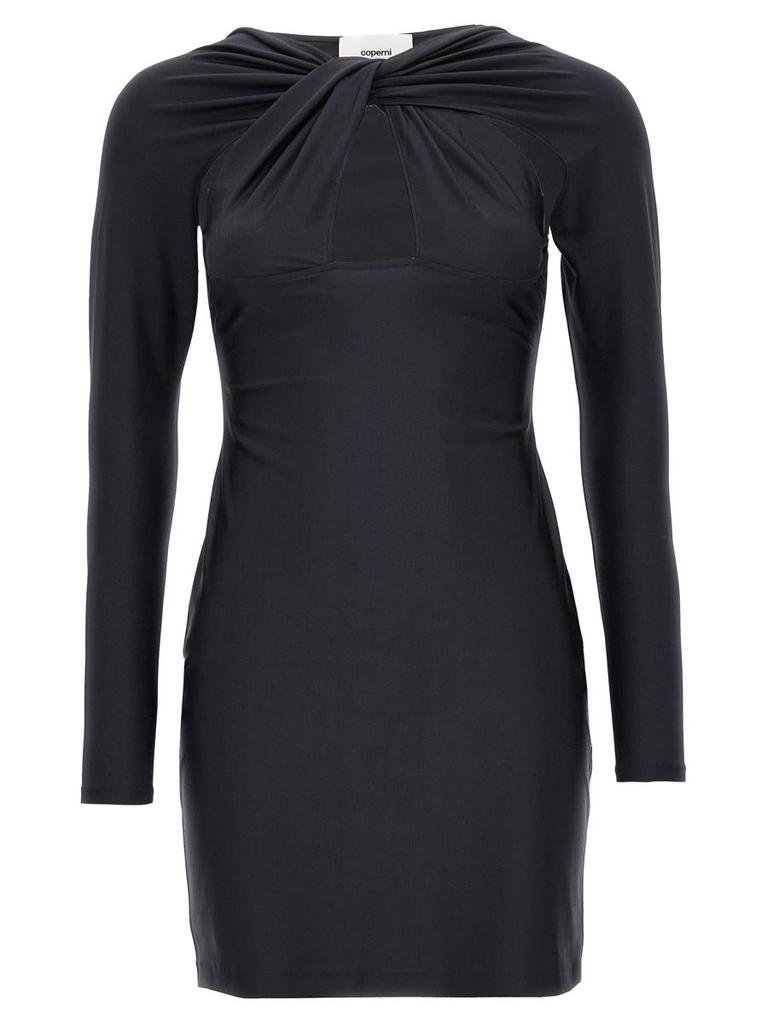 ワンピース Coperni 'Twisted Cut-Out' dress COPERNI Twisted cutout open-knit wool-blend maxi dress | THE