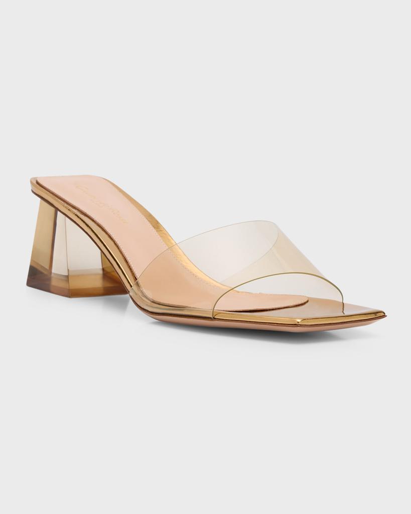【関税&送料込】Gianvito Rossi Cosmic Pvc Sandals Gianvito Rossi - Cosmic Praline PVC Sandal, 85mm