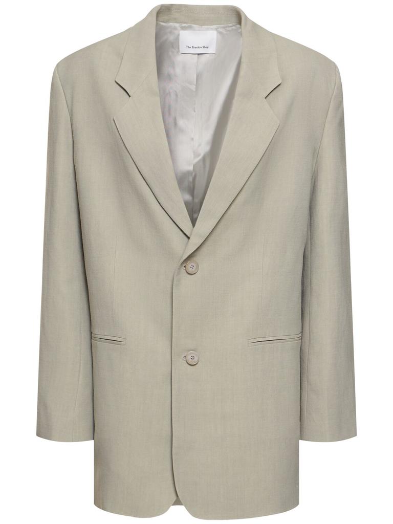The Frankie Shop Aiden Linen & Viscose Blazer