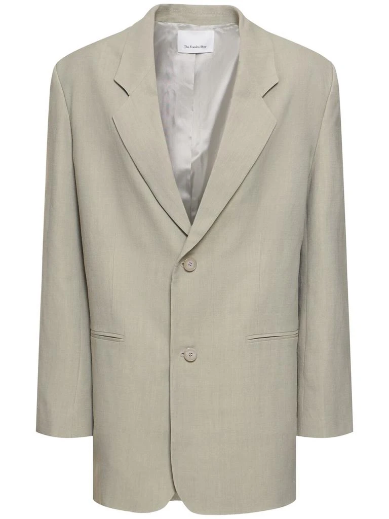 The Frankie Shop Aiden Linen & Viscose Blazer 1
