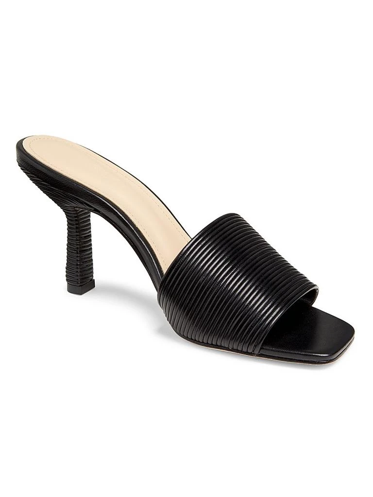 Saks Fifth Avenue 80MM Leather Mules 2
