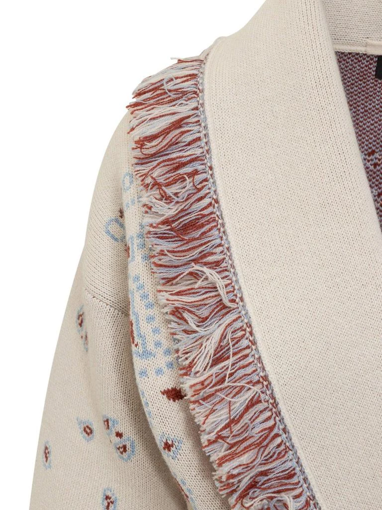 ALANUI Bandana Jacquard Belted Cardigan 4