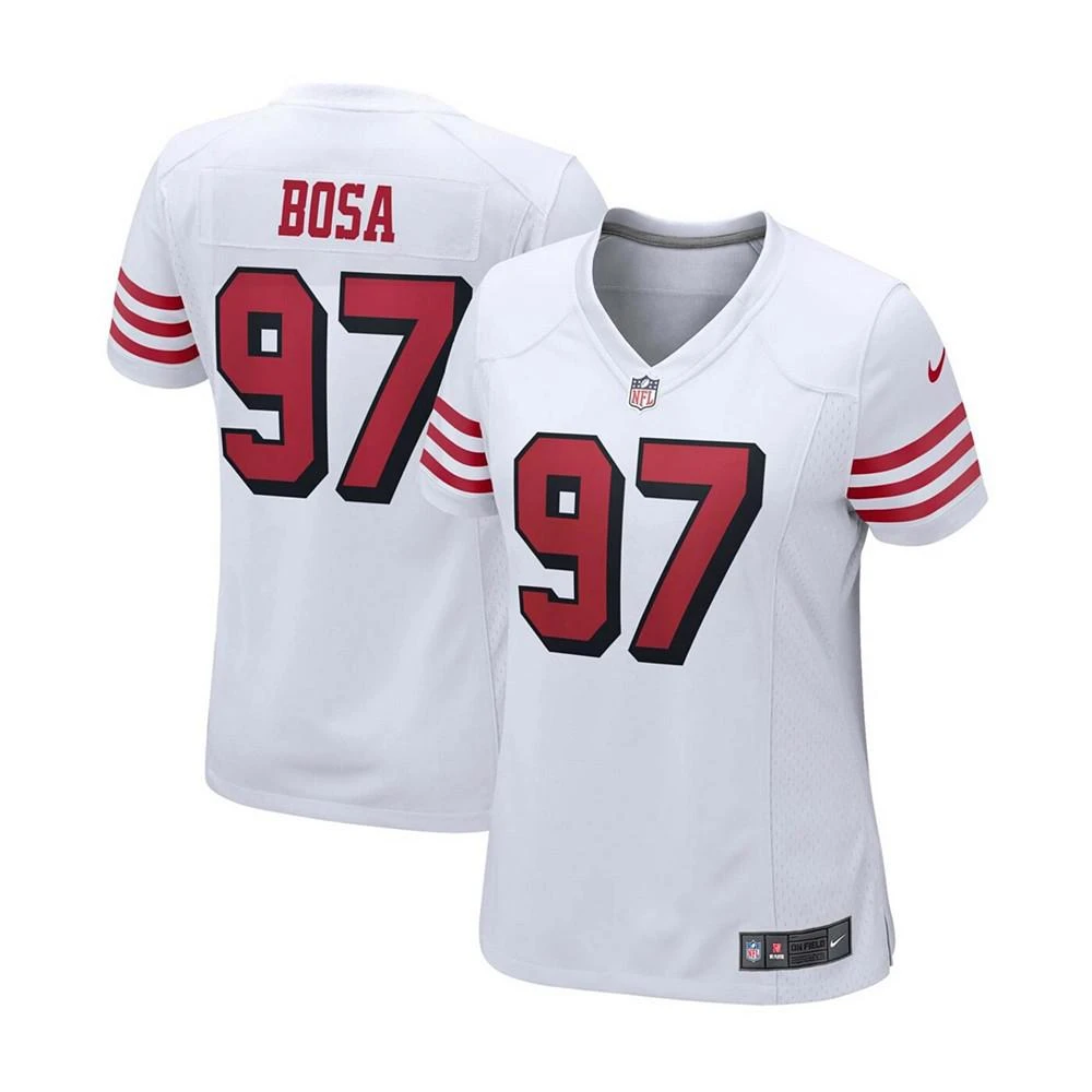 NIKE Women's Nick Bosa White San Francisco 49ers Alternate Game Jersey 1