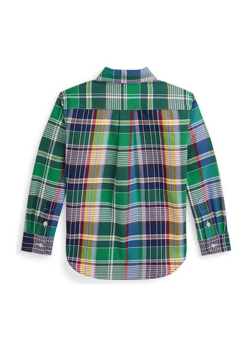 Ralph Lauren Childrenswear Lauren Childrenswear Baby Boys Plaid Cotton Oxford Shirt 2