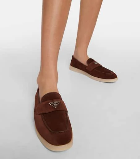 Prada Saint Tropez suede loafers 4