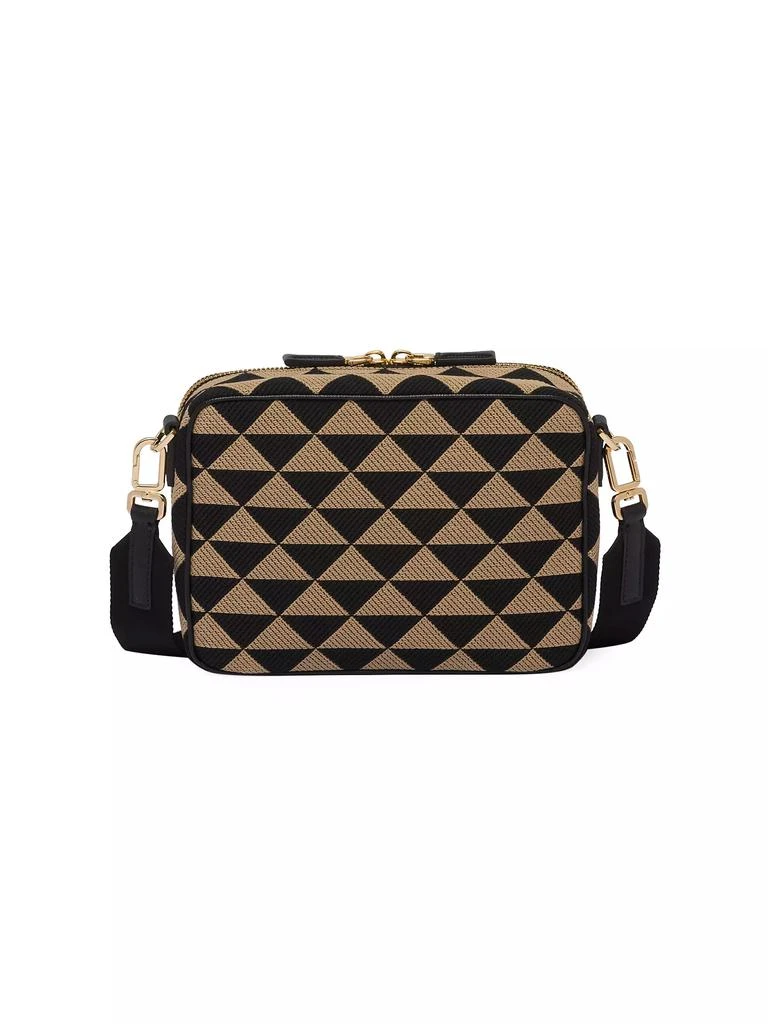 Prada Symbole Embroidered Fabric Bag 4