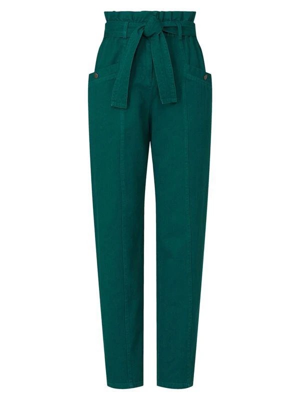 Sea Paperbag Belted Jeans 5