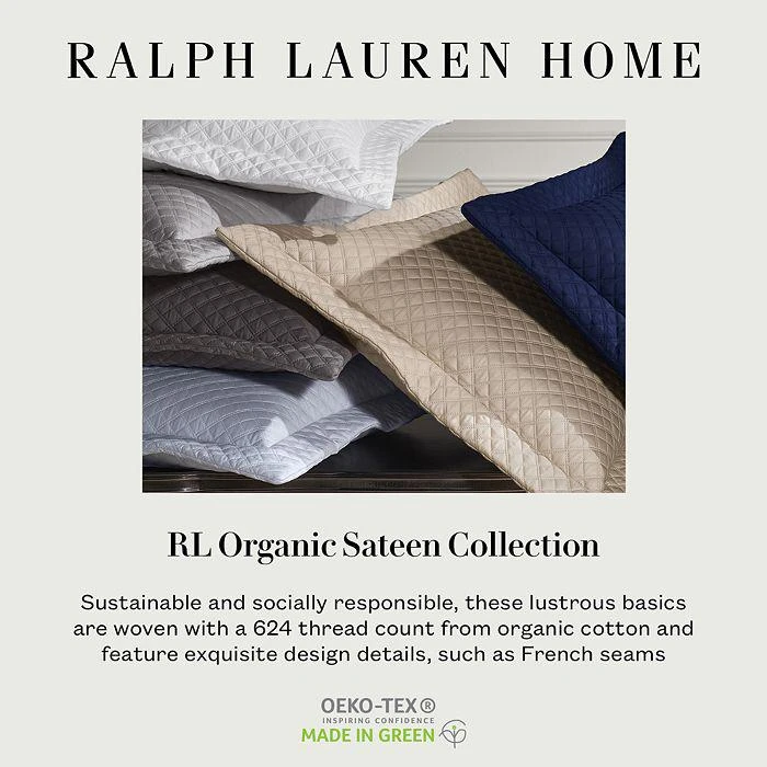 Ralph Lauren Organic Sateen Fitted Sheet, Queen 8