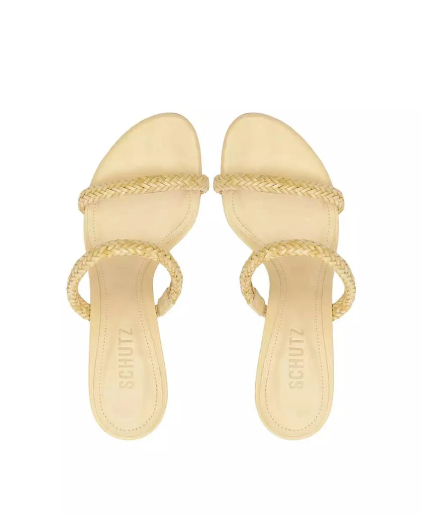 Schutz Women
s Taliah Woven Slip-On Dress Sandals 12
