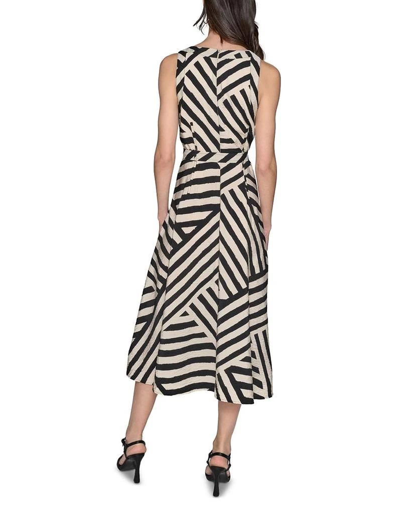 Karl Lagerfeld Paris Printed Rumpled Midi Dress 4