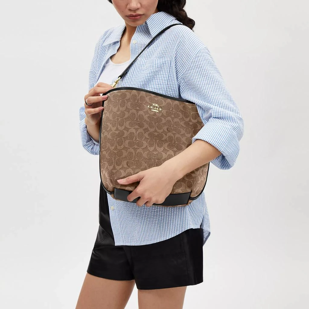 Coach Coach Outlet City Large Bucket Bag In Signature Canvas 2