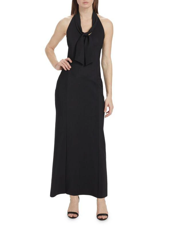 Chiara Boni Bambi Sje Tie Halter Gown 1