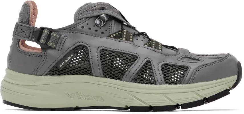 Salomon Gray Techsonic Sneakers 1
