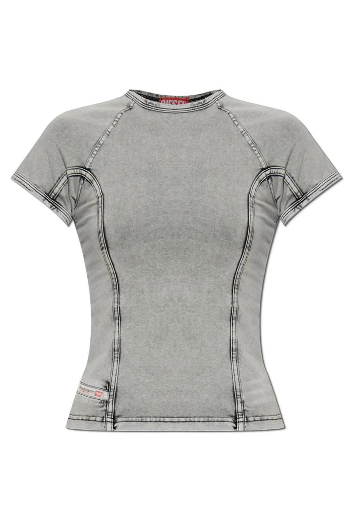 Diesel Diesel T-Lynne Denim-Effect Top from Cettire