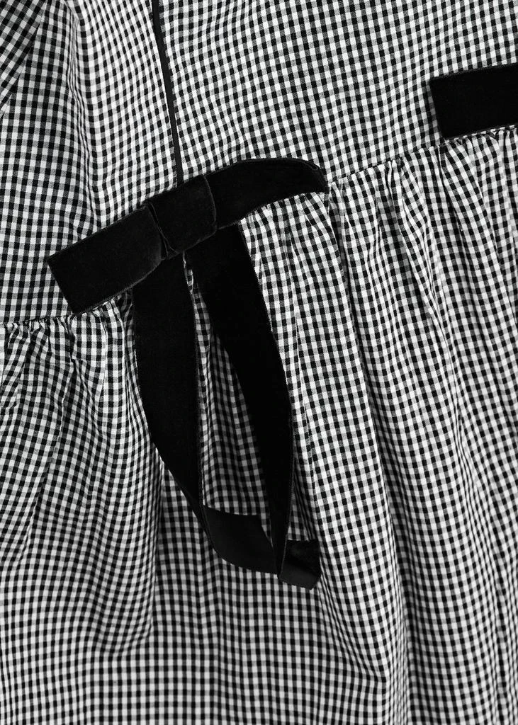 DAMSON MADDER Persephone gingham cotton midi dress  5