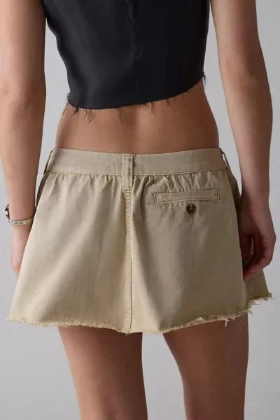 BDG BDG Gabby Chino Low-Rise Micro Mini Skirt 4